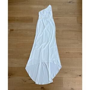 Meshki Gown One Shoulder Harper Size L White